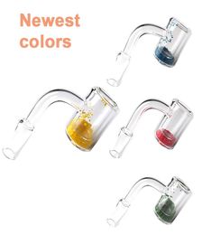 25mm OD Thermochromic Heady Smoking 14mm 18mm Male Female Joint 90 45 Degree Quartz Banger Oil Dab Rig Nails Water Pipe Domeless7755637