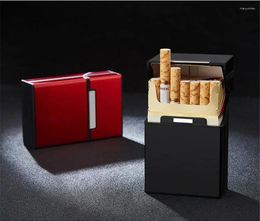 Storage Bags Aluminium Alloy Cigarette Case Can Hold 20 Brushed Gold Metal Magnetic Buckle Compression