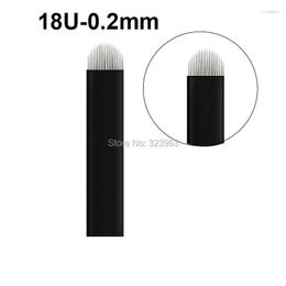 Tattoo Needles 100pcs 0.2mm Laminas Microblading Tebori U For Permanent Makeup Eyebrow Lip Microblade Blades Manual Pen