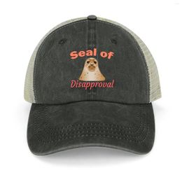 Ball Caps Cute Disapproving Seal Design Cowboy Hat Beach Hiking Male Trucker Hats For Women Men'S