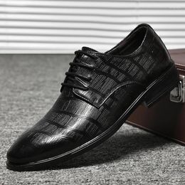 Casual Shoes High Quality Classic Genuine Leather Men Derby Lace-Up Business Dress Oxfords Male Formal Luxury Zapatos Hombre