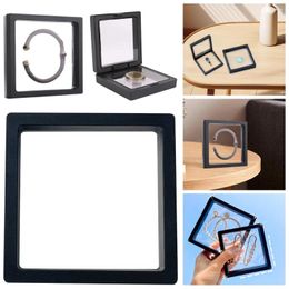 Jewellery Pouches 3D Floating Frame Display Holder Creative Jewellery Stone Presentation Case For Antique Challenge Coins Medals