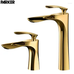 Bathroom Sink Faucets Kitchen Faucet Copper Diamond Gold Basin And Cold Single Hole Simple Titanium Black White Wash