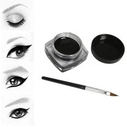Eyeliner Black Eyeliner Cream Waterproof Beauty Cosmetics Long Lasting Eyeliner Gel Eyeshadow Makeup Tools With Brush Set Eye Liner