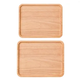 Plates Wood Serving Tray Appetisers Counter Organiser Plate With Rim For Bar Ottoman Kitchen Coffee Table Housewarming Gift