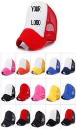 Factory Custom LOGO Hats Design Polyester Men Women Baseball Cap Blank Mesh Adjustable Hat Adult Children Kids C0607G029261355