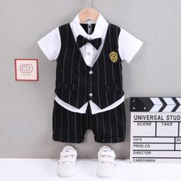 Clothing Sets IENENS Baby Boys Summer 2pcs Striped T-Shirt Shorts Pants Infant Toddler Cotton Wear Kids Suits 1-4 Years