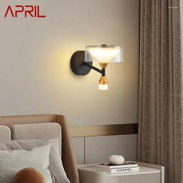 Wall Lamps APRIL Contemporary Lamp Indoor Living Room Bedroom Bedside Nordic Art El Corridor Hallway