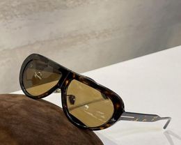 Dark Havana Brown Pilot Sunglasses for Men Women 0863 Fashion Oversize Sun Glasses occhiali da sole firmati uv400 Eyewear with box2796428