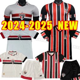 2024 2025 Sao Paulo soccer jerseys OUTUBRO ROSA DANI ALVES 24/25 men Luciano Igor Gomes Pablo Men Fans shirt football home away men Kids