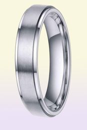 Tigrade 68mm Silver Colour Tungsten Carbide Ring Men Black Brushed Wedding Band Male Engagement Rings For Women Fashion bague5689884