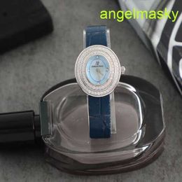 Unisex AP Wrist Watch 67395BC Womens Light Blue Plate Original Diamond 18K White Gold Quartz Ladies Watch