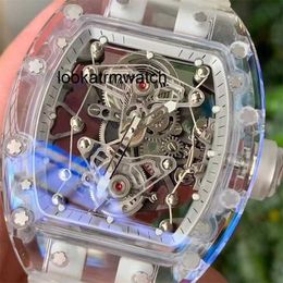 Desginer Mechanical Automatic Watch Top Quality self-winding New Version Skeleton automatic wheels transparent smooth men second hand sapphire glass Top