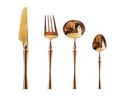 European Style Mirror Polishing Cutlery set Fashionable Design Stainless Steel Flatware Set Three Kinds of Colour Choosable Knife S4977964