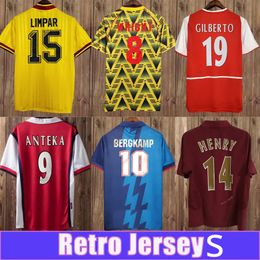 2002 2005 HENRY BERGKAMP Mens RETRO Soccer Jerseys 94 97 V. PERSIE VIEIRA MERSON ADAMS Home Away 3rd Football Shirt Short Long Sleeve Uniforms