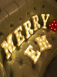 3D LED Night Lamp 26 Letter 09 number Sign Alphabet Lights Decor Battery Night Light for home Wedding Birthday Christmas party De2680059