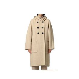 Designer Coat Womens Coat Jackets Wool & Blends Coats Trench Jacket Single Breasted Solid Color Women's Slim Long Windbreaker Woolen Xw9p