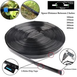 20~100M 16mm 1-Hole Micro Irrigation Drip Tape Garden Plants Soaker Hose Greenhouse Farm Watering Tape Agricultural System 240410