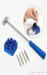 Good Quality 6Pcs Watch Repair for Band Strap Link Holder Hammer Punch Pins Remover Repair Tool Kit Set Watchmaker Tools4010229