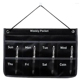 Storage Bags Wall Calendar Organiser Small Items Mounted Novel Weekly Monthly For Living Room