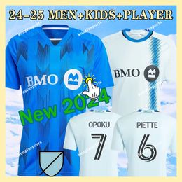 2023 2024 CF Montreal Maillot Soccer Jerseys Kids Kit Man 23 24 Football Shirts Home Light Blue Royal Away Men's Uniform WANYAMA BINKS PIETTE MILJEVIC DUKE QUIOTO DUKE