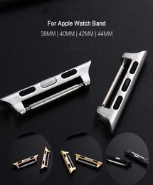 10Pcs Stainless Steel adapter Band For Apple Watch Connector Replacement 40mm 44mm Band 11 Perfect For Series 4 adapter DIY Strap1130380