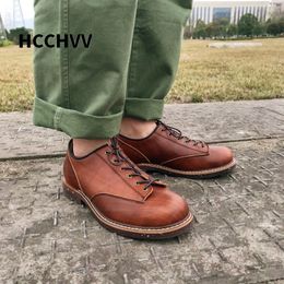 Casual Shoes Short Face Men's Work Handmade Goodyear Oxford Machine Paratrooper Men Loafers Shoe