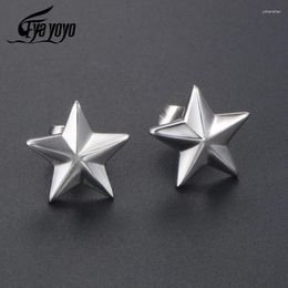 Dangle Earrings EyeYoYo Fashion Personality Titanium Steel Pentagram Star Earring Tide Nen And Women
