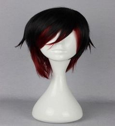 Fashion short Black and Red RWBY Anime Show Party Hair Anime Wiggtgt New High Quality Fashion Picture wig9702280