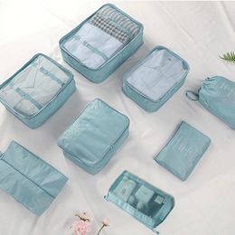 Storage Bags Travel Organiser Suitcase Packing Set Cases Portable Luggage For Clothe Shoes SEC88