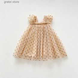 Girl's Dresses Summer Kids Dresses For Girls Suspender Kids Clothing Polka Dot Tulle Tutu Girls Casual School Wear Princess Party Dress