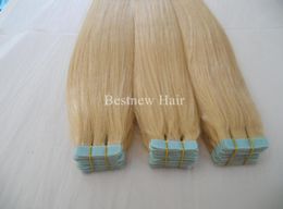 LUMMY Indian Hair 14quot24quot Remy Seamless Skin Weft Tape Indian Rmey Human Hair Extensions 100G 40PCS1082013