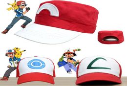 Letter Adult snapback Gorras Anime Cosplay Casquette Hat Ash Ketchum Visor Caps Costume Play Baseball Cap4610674