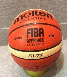 Whole or retail NEW Brand Cheap GL7X Basketball Ball PU Materia Official Size7 Basketball With Net Bag Needle5386624