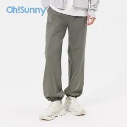 Men's Pants OhSunny 2024 Autumn Winter Jogger Men Drawstring Trousers Casual Comfortable Tracksuits Gym Bottoms Baggy