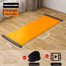 140180200cm Yoga Sliding Mat Professional Leg Core Training Glide For Ice Hockey Roller Skating Exercise Accessories 240415