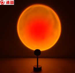 USB Rainbow Sunset Red Projector Led Night Light Sun Projection Desk Lamp for Bedroom Bar Coffee Store Wall Decoration Lighting6727442