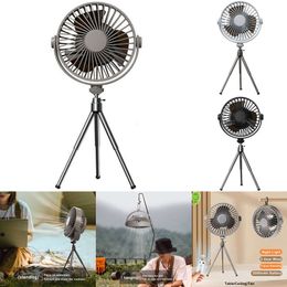 Remote Control Floor Table Air Cooler Mini Portable Ceiling Fan 360 Rotation 3-speed Wind Wireless for Camping Home Night Light