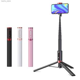 Selfie Monopods Selfie Stick Tripod with Remote 150cm Wireless Mini Phone Tripod Foldable Portable Phone Stand Holder for IOS Android Smartphone Y240418