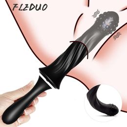 10-frequency Vagina Vibrator Butt Plug Hand Held Clitoral Stimulator Vaginal Dilator Dildo G-soprt Massager sexy Toys for Couple