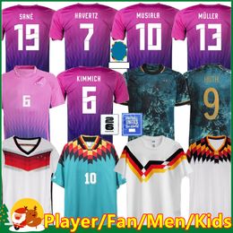 2024 Maglie da calcio musilala 24 25 Germanys Wirtz Hummels Kroos Gnabry Werner Draxler Kimmich Muller Havertz 1990 2014 Home Away Fooball Shir Men Women Kids Kids Kids