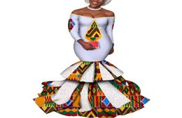 dress Vestidos Dashiki women039s dress cotton print traditional African clothing fishtail and ground clothing women WY34231749095