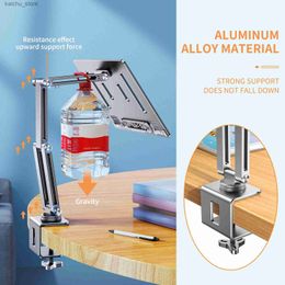 Other Computer Components Oatsbasf Laptop Stand Clip Tablet Highening Support Stand Book Stand Desktop Bed Lazy Stand 360 Rotating Reading Stand Y240418