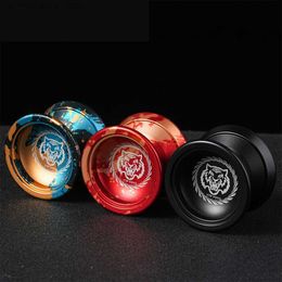 Yoyo Yoyo Professional Magic Yoyo Metal Yoyo with 10 ball bearings made of alloy aluminum alloy high-speed unresponsive Yo Classic childrens toy Q240418