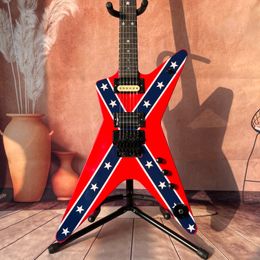 Custom Anisotropic 6-String Electric Guitar Mahogany Solid Body Floyd Rose Bridge Bridge Black Hardware
