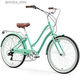 Bikes EVRYjourney Steel Womens Step-Through Touring Hybrid Bike 1/3/7/21 Speed 26 Bicyc Multipors L48
