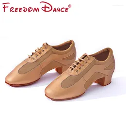 Dance Shoes 2024 High Quality Cow Leather Summer Latin Soft Breathable Ballroom Shoe For Women Girls Jazz Sneakers