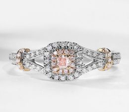 Victoria Wieck choucong Brand New Luxury Jewelry 925 Sterling Silver Pink Sapphire CZ Diamond Party Gold Filled Wedding Ring for W3829105