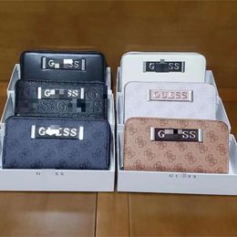 Handbag Designer Hot Selling 50% Discount Wallets for women Gus Solid Color Printed Card Bag Minimalist Old Flower Large Capacity Medium and Long Handheld Wallet Zero