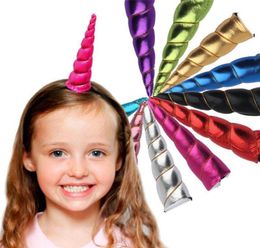 Unicorn Horn Headwear Kids Infant Cartoon Hair Bands Bonus DIY Hairband Headband Halloween Christmas Hair Decorative TO5886583310